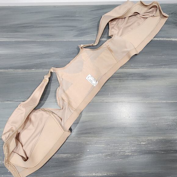 Glamorise Bra 1265 Magic Lift Front Close Back Support Bra 50F Beige - Picture 5 of 7